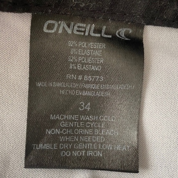 💥O’Neill Men Stripped Grey Swim Trunks Shorts 34 - Picture 8 of 10